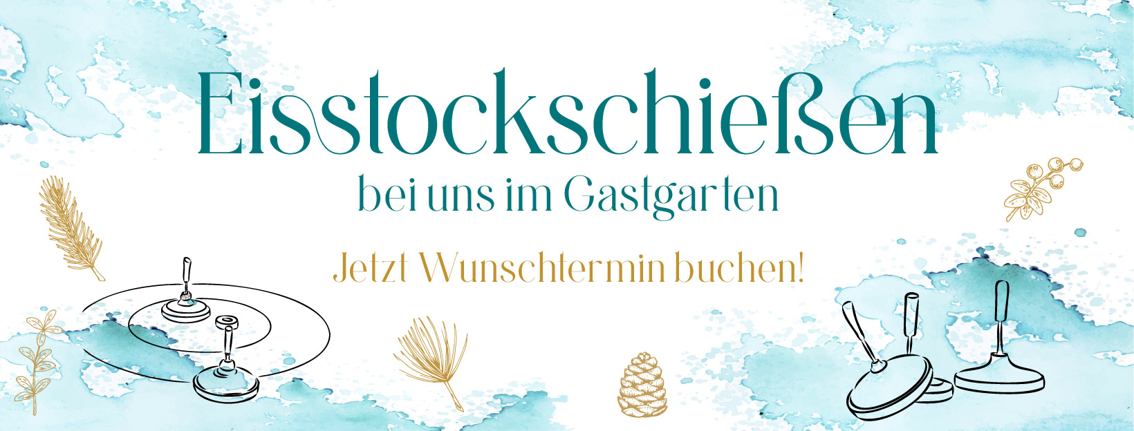 Eisstockschießen bei uns im Gastgarten